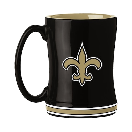 Logo Brands New Orleans Saints 14oz Relief Mug 620-C14RM